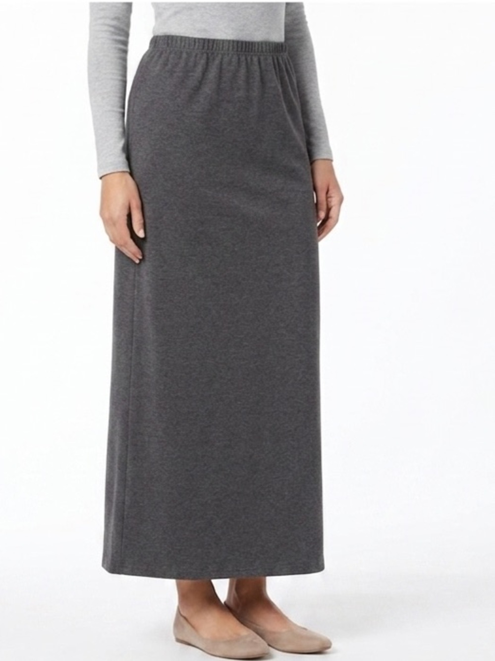 Casual Corner Annex Elegant Gray Maxi Skirt Size XL